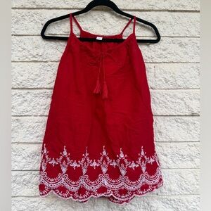 ⭐️tie detail v-neck tank top blouse